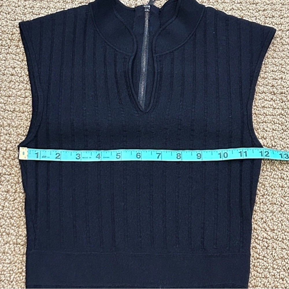 Ted Baker London Sharnn Stitch Detail Dress size 2 Black Skater Stretch